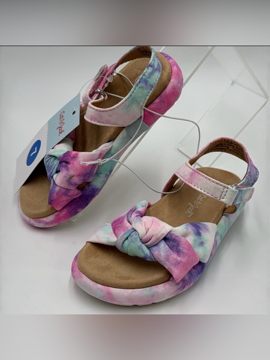 Cat & Jack Other - NWT Cat & Jack Toddler Girls' Cate Tie-Dye
Footbed Sandals Size 7